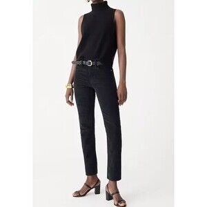 NWT J.Crew Vintage slim-straight black corduroy pant Size 35